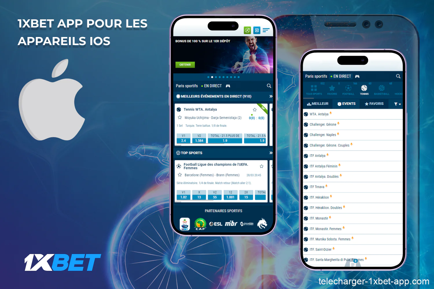 L'application 1xBet pour iOS permet aux joueurs de Côte d'Ivoire de profiter d'une gamme complète de services, y compris des paris et des jeux d'argent de haute qualité